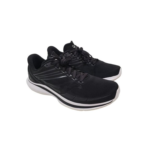 Saucony Men's Kinvara 12 Running Shoes in black/white - Size US 10 - Picture 1 of 10